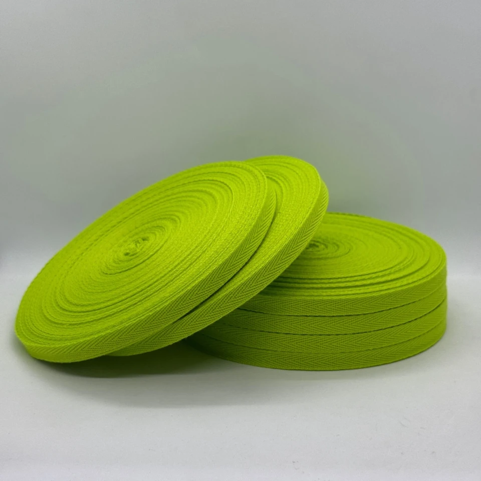 Стрічка кіпер 1 см (40) (40м.), 2124 яскраво зелений