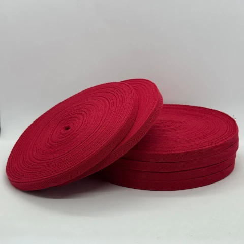 Стрічка кіпер 1 см (40) (40м.), 2213 темний червоний