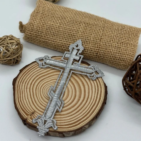 Аппликация клеевая люрекс 3039 (20 шт.), серебро