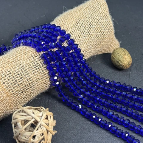 Хрусталь на нитке 8 мм (10*63 шт.), М033 электрик