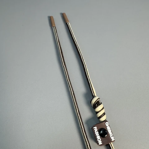 Шнурок в штани CHEBKUN (140 см), коричневий+бежевий