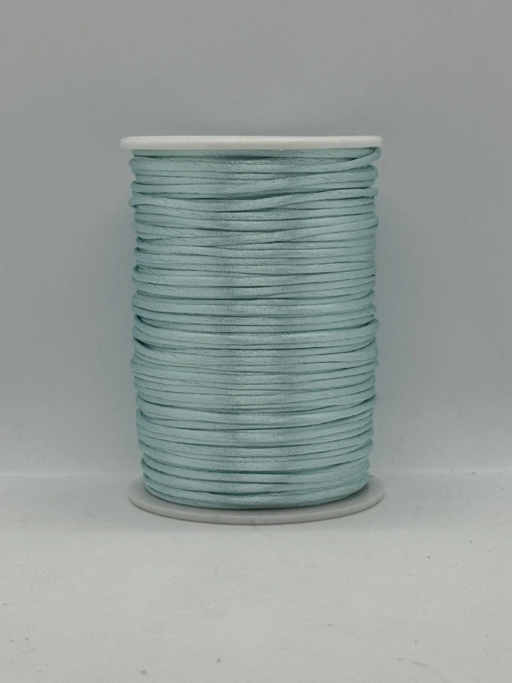 Шнур атласний корсетний 2.3 мм (100 ярдів/91,44 м.), 39 світлий небесний