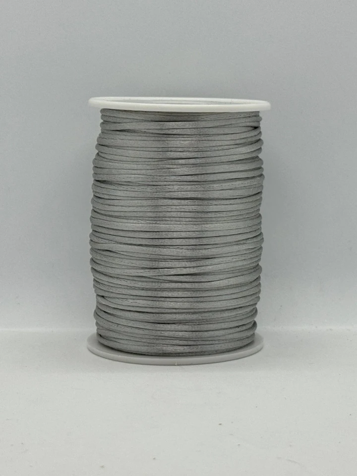 Шнур атласний корсетний 2.3 мм (100 ярдів/91,44 м.), 74 сірий