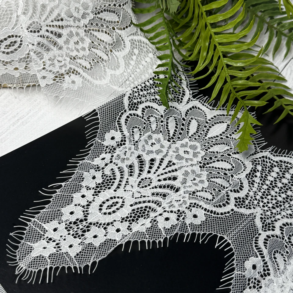 Мереживо французьке 923 см. (10*3)/ 23 см., теплий білий