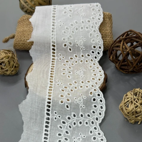 Мереживо прошва 8180 11 см.(150 ярдів/137,16 м.), Білий