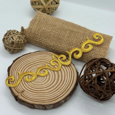 Аплікація клейова люрекс 3416 (20 шт.), золото