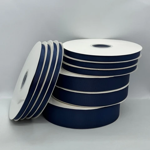 Стрічка репс 1 см (25*100 ярд/ 91 м.), 1038 темно синій