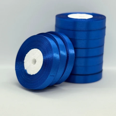 Лента атласная 1.2 см (10*36 ярдов), 40 синий