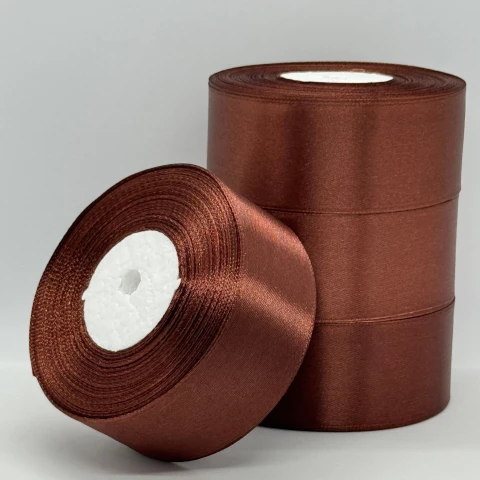 Стрічка атласна 4 см (5*36 ярдів) , 70 шоколад