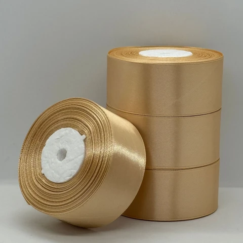 Стрічка атласна 4 см (5*36 ярдів) , 155 бежевий