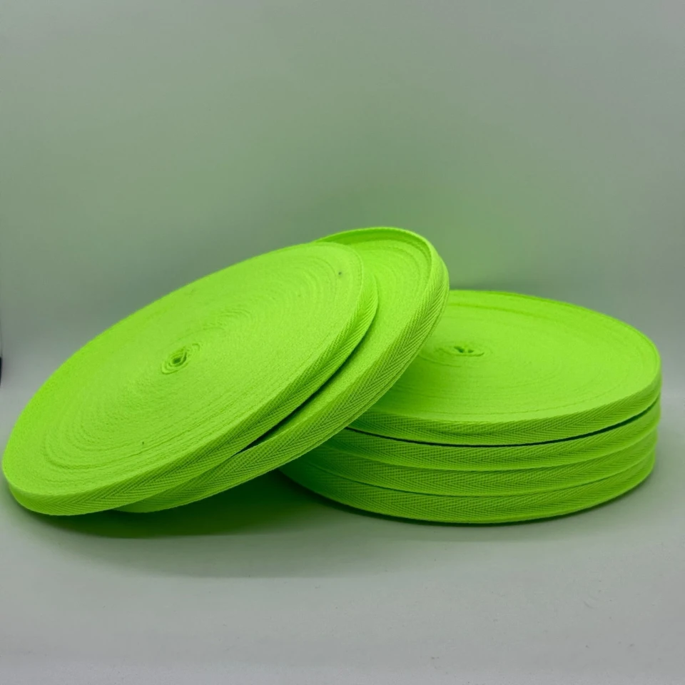 Стрічка кіпер 1 см (40) (40м.), 2093 неон салатовий