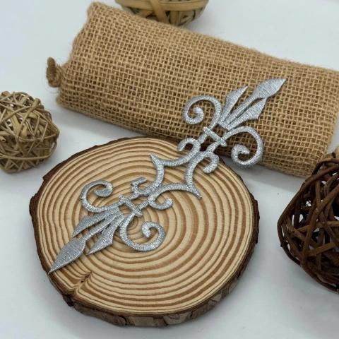 Аплікація клейова люрекс 3116 (20 шт.), срібло