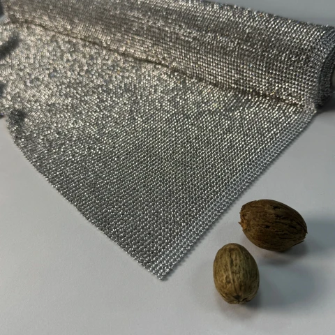 Стрази полотно пришив (36*120 см), срібло WHITE