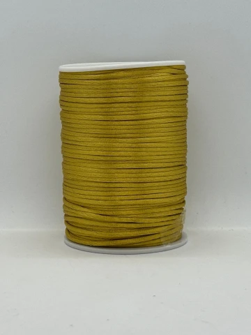 Шнур атласний корсетний 2.3 мм (100 ярдів/91,44 м.), 20 гірчичний