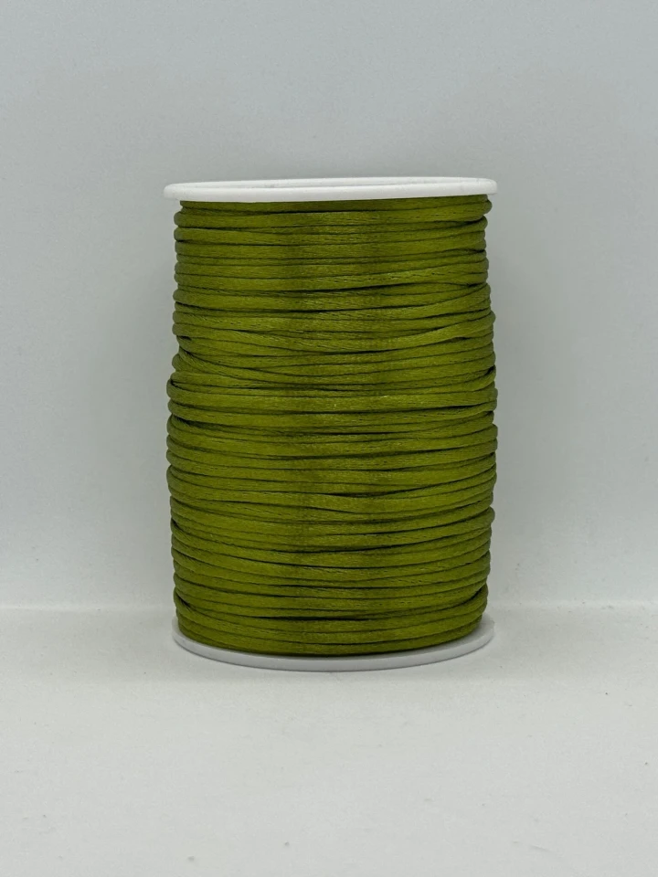 Шнур атласний корсетний 2.3 мм (100 ярдів/91,44 м.), 42 хакі