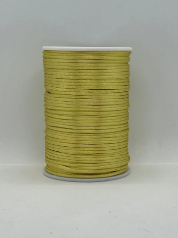 Шнур атласний корсетний 2.3 мм (100 ярдів/91,44 м.), 75 золотий