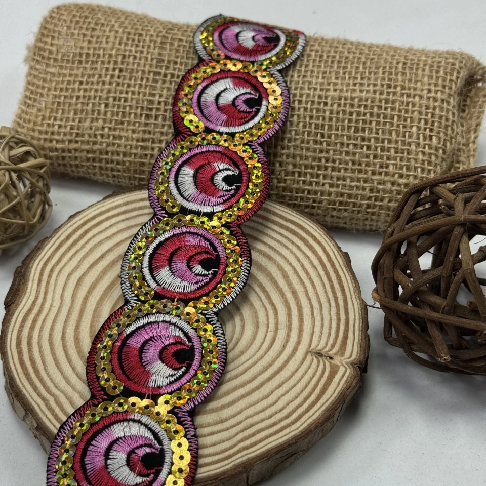 Тасьма клейова 8191 (4.8 м), малиновий