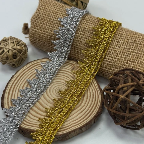 Тасьма люрекс 9245 (20 ярдів/18,28 м.), золото