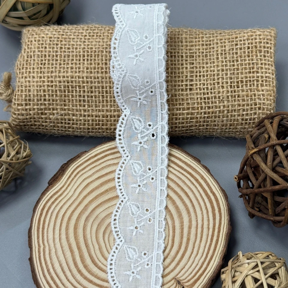 Мереживо прошва А14 3 см.(20 ярдів/18,2 м.), білий