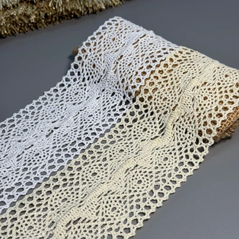 Мереживо макраме 7366 8,5 см.(50 ярдів/45,7 м.), білий