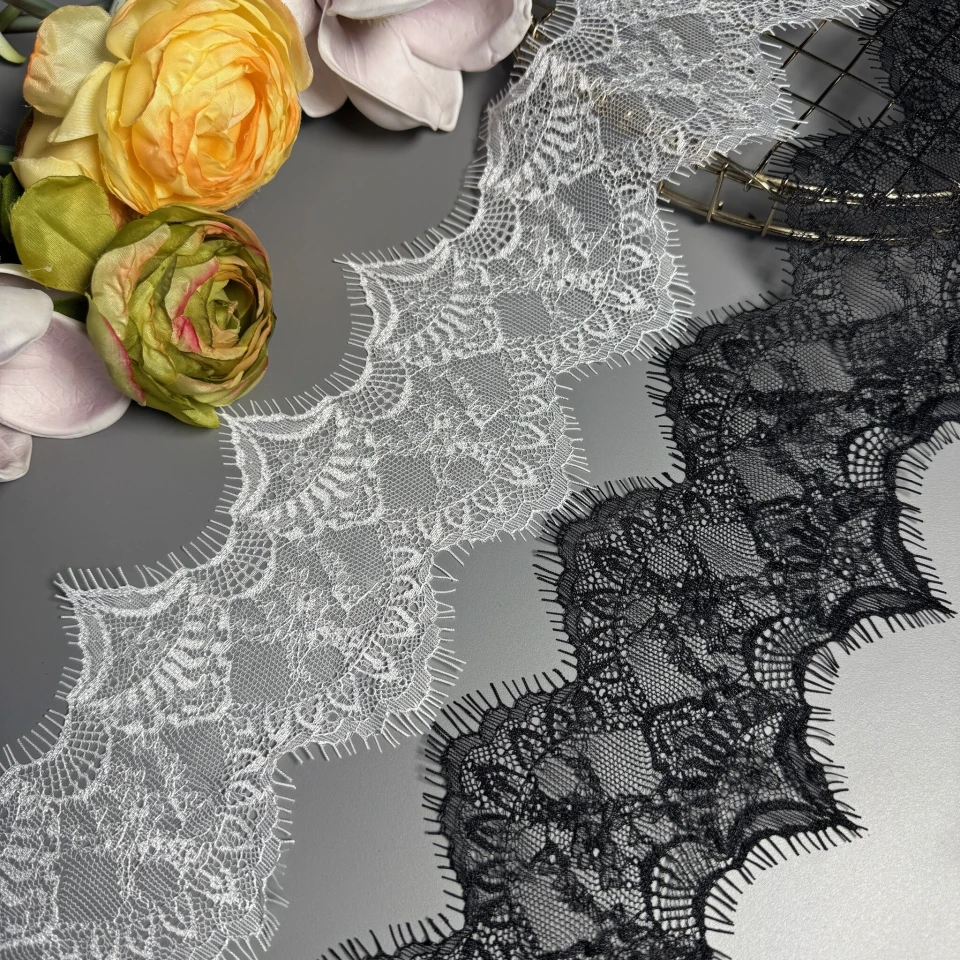 Мереживо французьке J73087 11 см. (10*3 м.), теплий білий