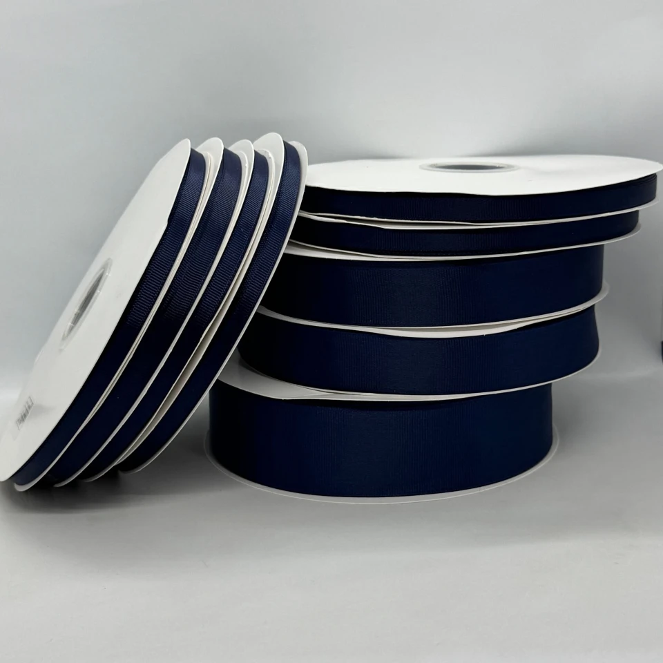 Стрічка репс 1 см (25*100 ярд/ 91 м.), 1120 синій шкільний