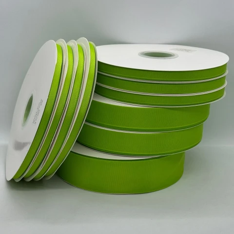Стрічка репс 0.65 см (33*100 ярдів/91 м.), 1076 зелена спаржа