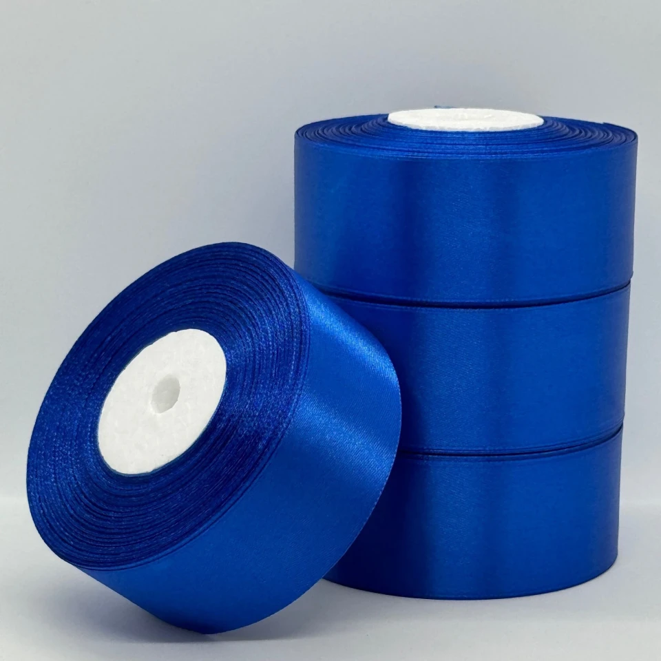 Стрічка атласна 4 см (5*36 ярдів) , 40 синій