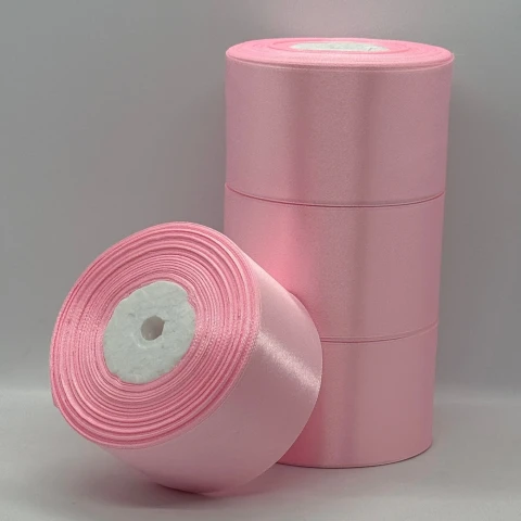 Стрічка атласна 5 см (4*36 ярдів), 04 ніжно-рожевий