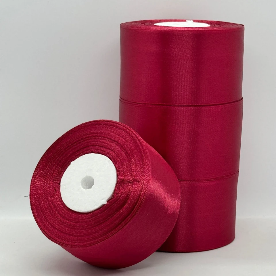 Стрічка атласна 5 см (4*36 ярдів), 166 стигла вишня