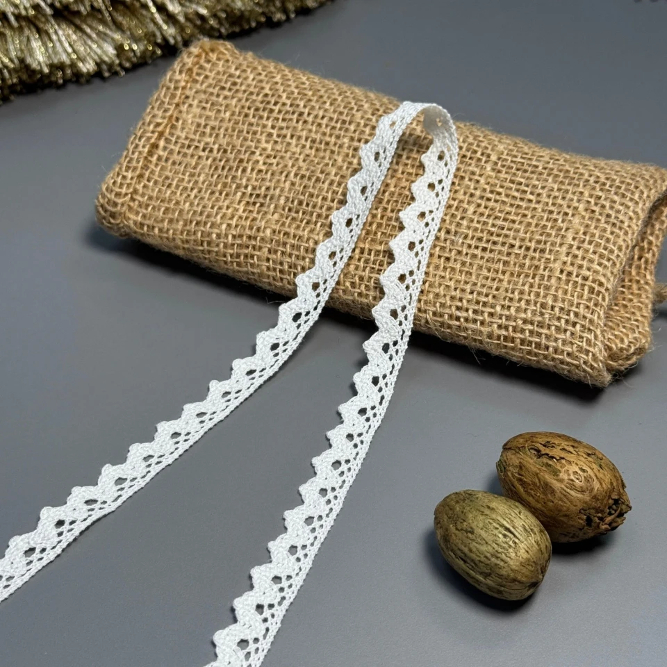 Мереживо макраме 6073-4 1,5 см.(300 ярдів/274,3 м.), молочний