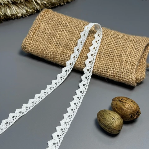 Мереживо макраме 6073-4 1,5 см.(300 ярдів/274,3 м.), молочний