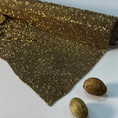 Стрази полотно пришив (36*120 см), бронза+золото LIGHT GOLD+LIGHT YELLOW