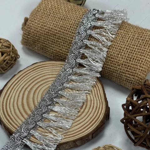 Тасьма люрекс 10436 (20 ярдів/18,28 м.), срібло