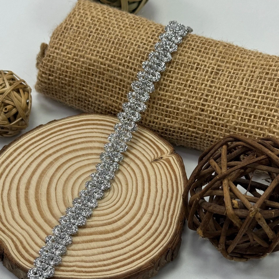 Тасьма люрекс 8796 (20 ярдів/18,28 м.), срібло