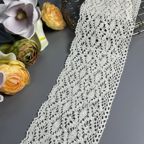 Мереживо макраме 8351 10 см.(50 ярдів/45,7 м.), бежевий