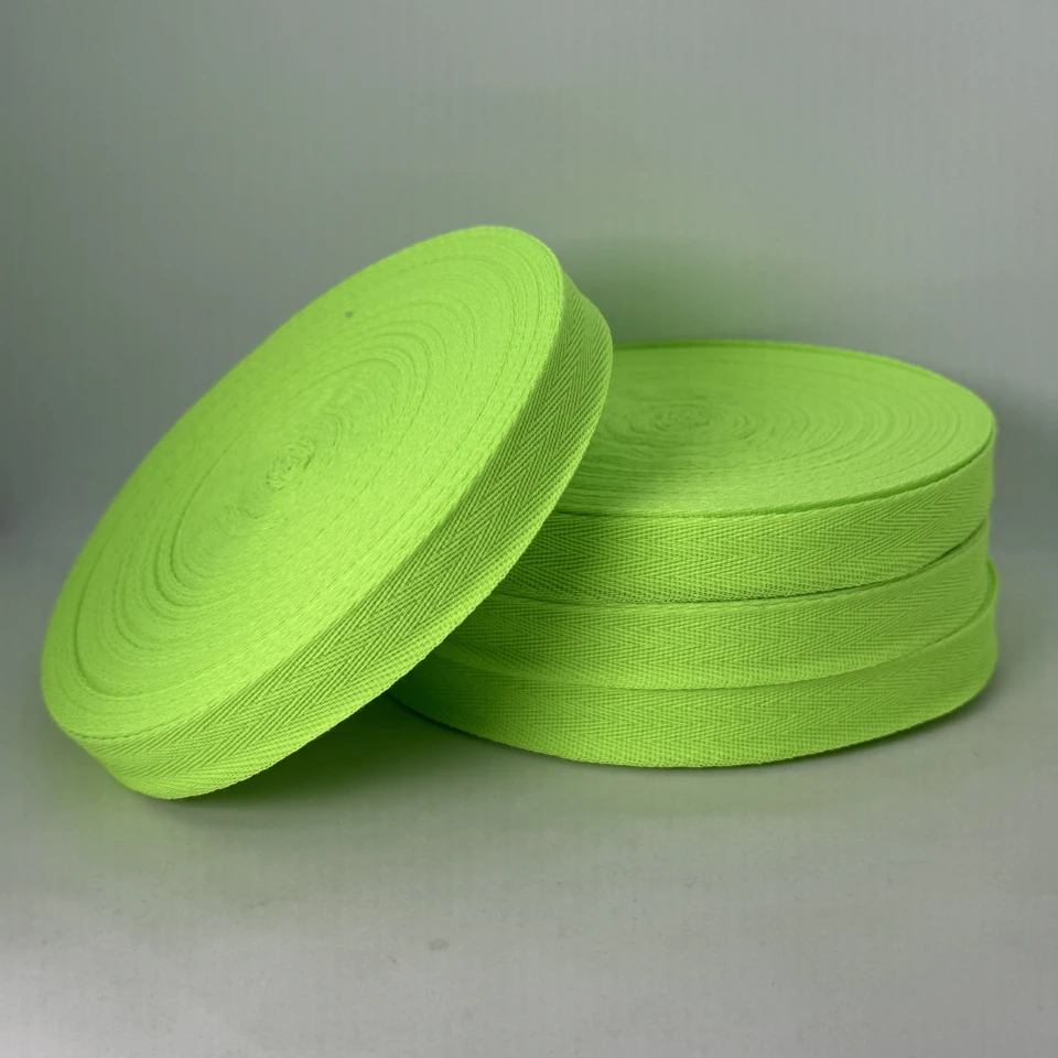 Лента кипер 2 см (40м.), 2093 неон салатовый