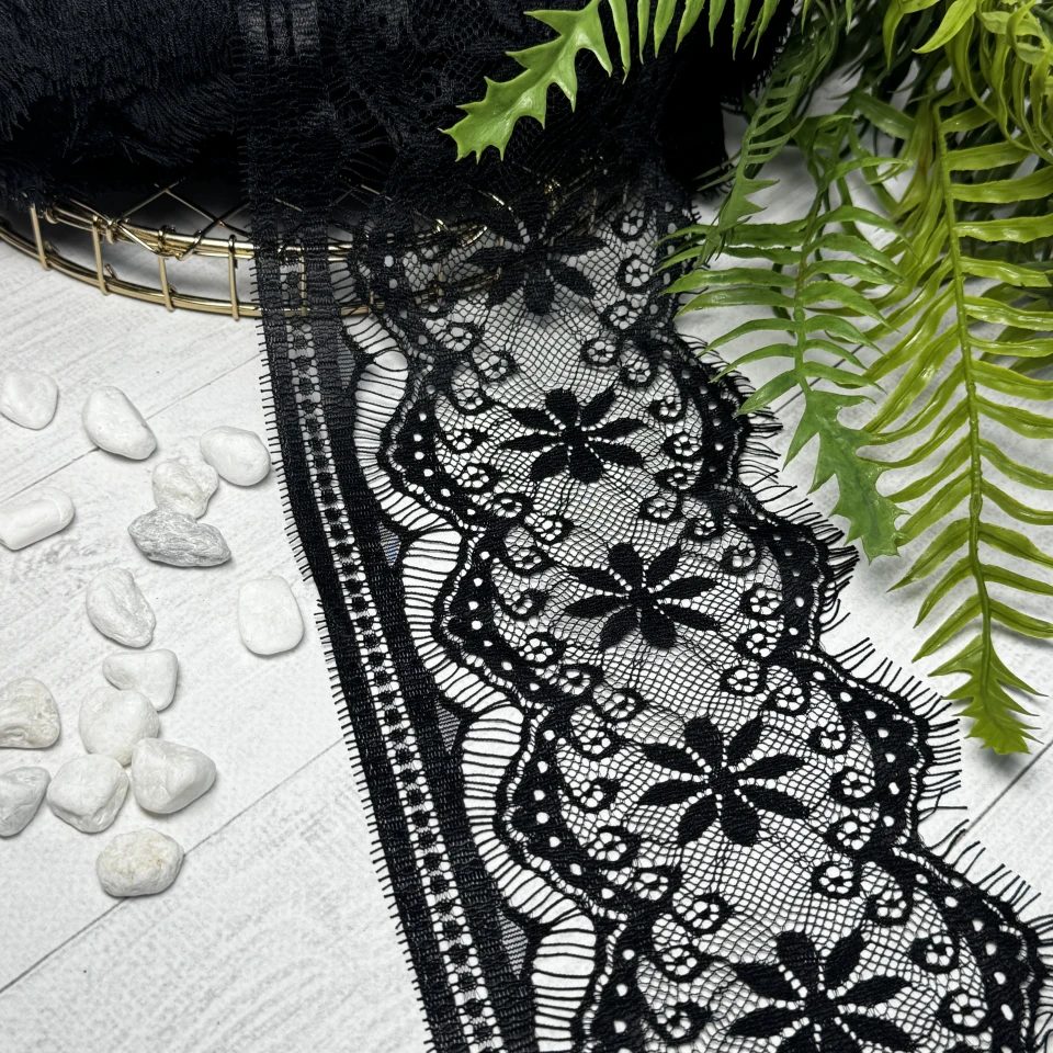 Мереживо французьке 926 см. (10*3) / 14 см., чорний