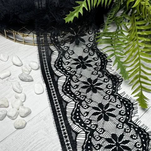 Мереживо французьке 926 см. (10*3) / 14 см., чорний