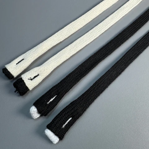 Шнурок в штани плоский б/н 28, чорний