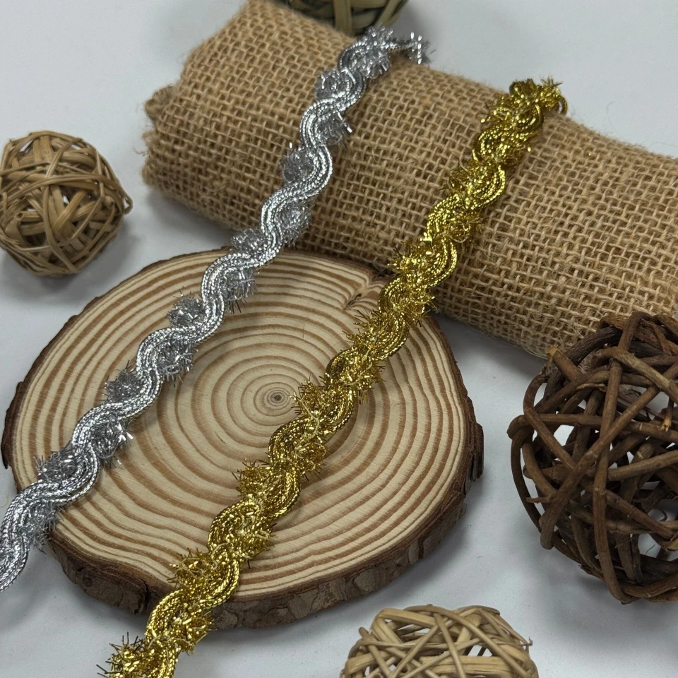 Тасьма люрекс 9724 (20 ярдів/18,28 м.), золото