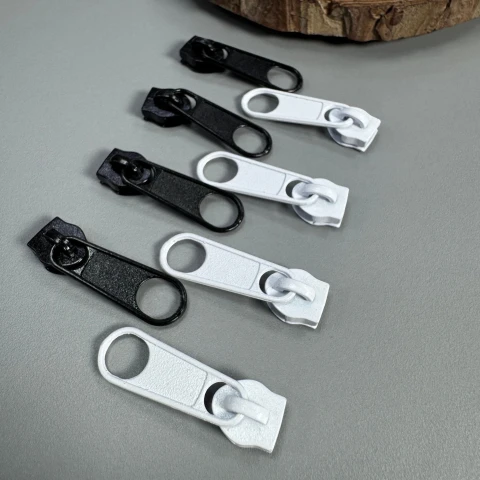 Бігунок для блискавки Т5 1000 шт., білий