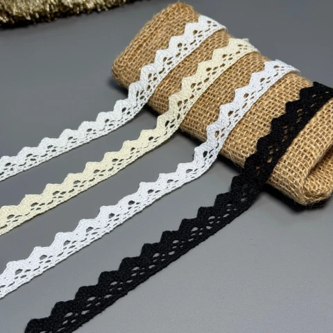 Мереживо макраме 6073 2 см.(200 ярдів/182,8 м.), білий