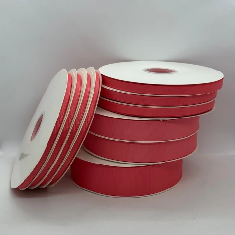 Стрічка репс 1 см (25*100 ярд/ 91 м.), 1250 корал