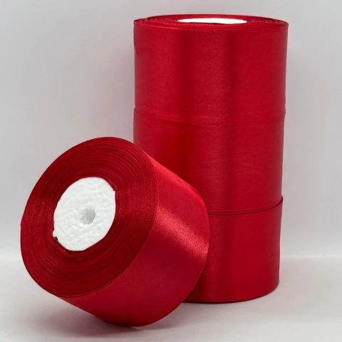 Стрічка атласна 5 см (4*36 ярдів), 133 кардинальский