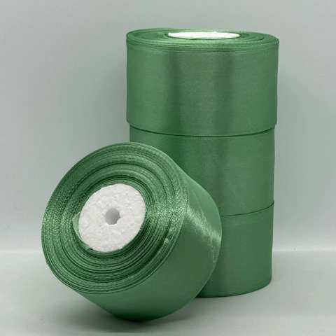 Стрічка атласна 5 см (4*36 ярдів), 167 лісний зелений