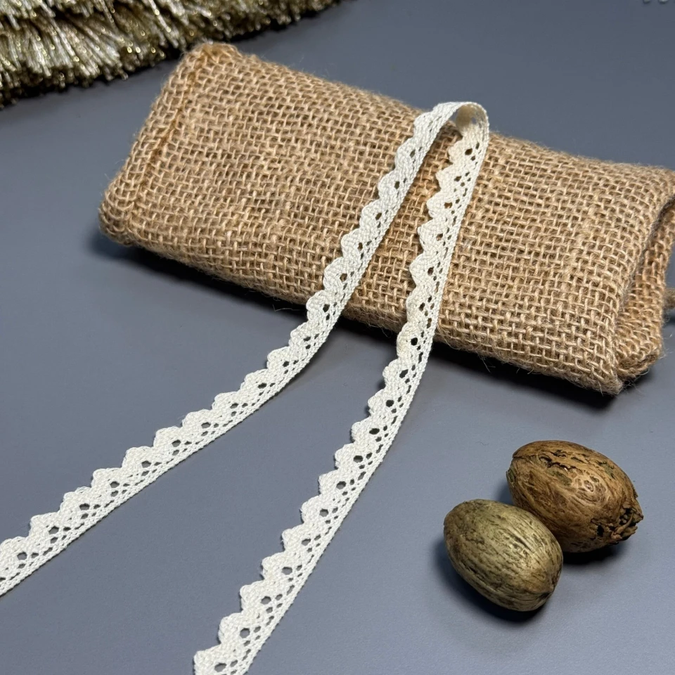 Мереживо макраме 6073-4 1,5 см.(300 ярдів/274,3 м.), бежевий