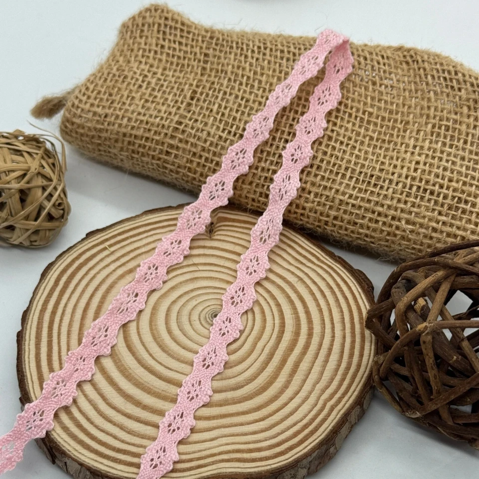 Мереживо макраме А6067 1 см.(300 ярдів/274,3 м), рожевий