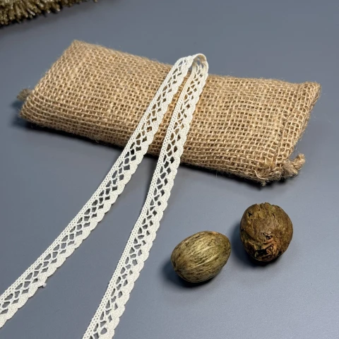 Мереживо макраме А 6306 1,5 см (200 ярдів/182,8 м.), бежевий