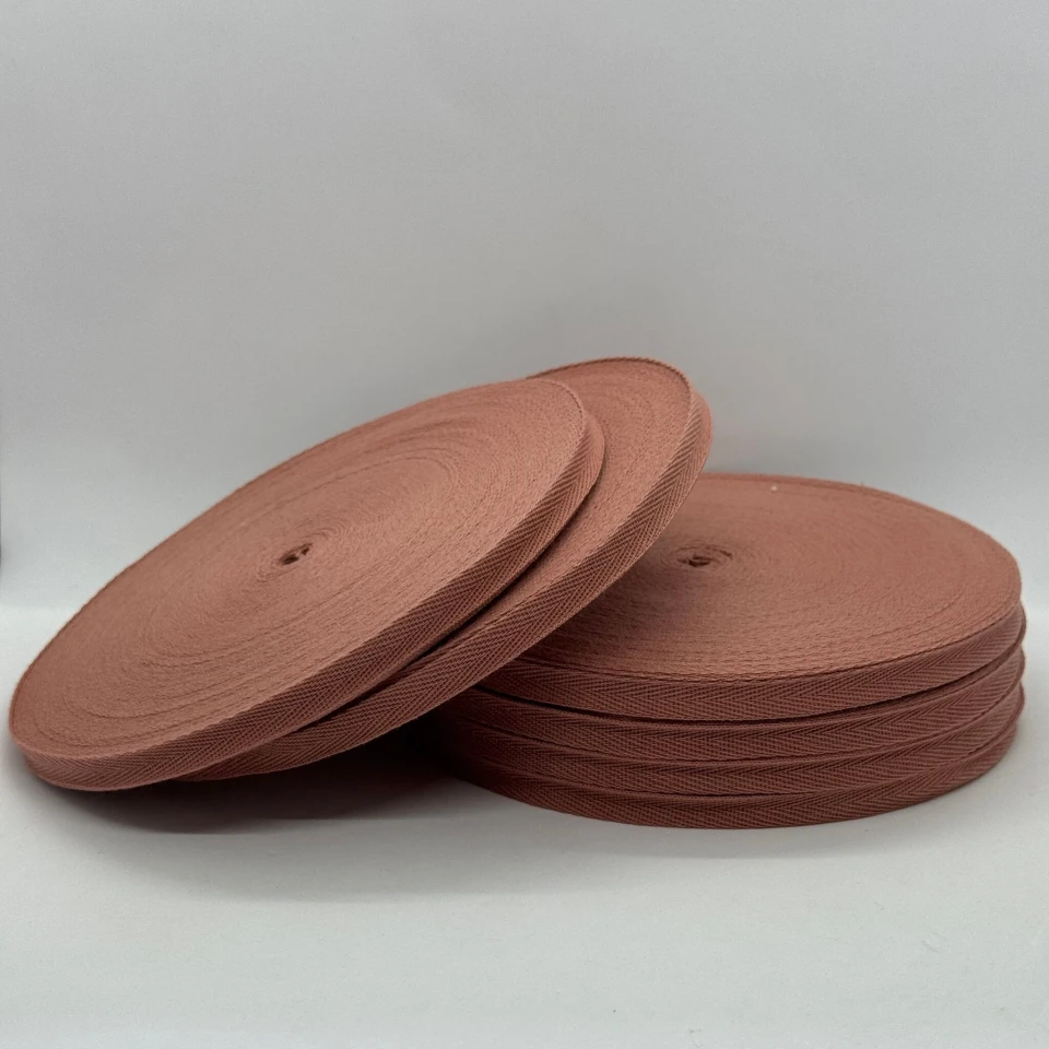 Стрічка кіпер 1 см (40) (40м.), 2049 пудровий